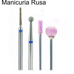Kit 4 Fresas Para Manicura Rusa Uñas Esculpidas