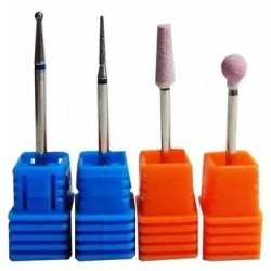 Kit 4 Fresas Para Manicura Rusa Uñas Esculpidas