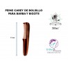Peine Para Barba Y Bigote Carey Mango Largo Bolsillo Peinado Eurostil