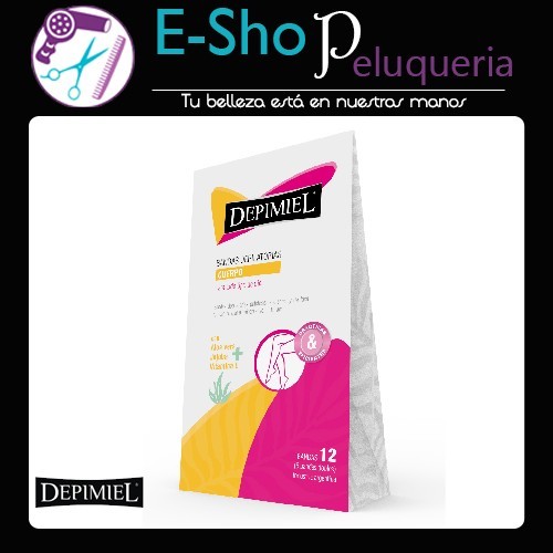 Bandas Depilatorias Corporales Todo Tipo de Piel x 12U Depimiel