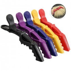 Pinzas Cocodrilo Grande Peluqueria Peinado Corte Color x 6 Unidades