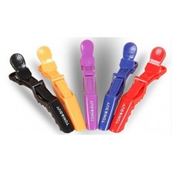 Pinzas Cocodrilo Grande Peluqueria Peinado Corte Color x 6 Unidades