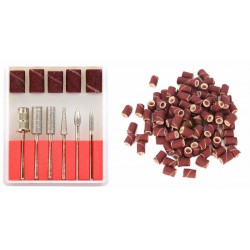 Set De 6 Fresas Y Limas Mas 100 Limas De Repuestos