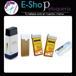 Kit Depiladora Roll On + 3 Cartuchos Y 110 Bandas Depilatorias