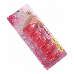 10 Capuchones + Removedor De Esmalte Pies Thuya Semi X 500ml