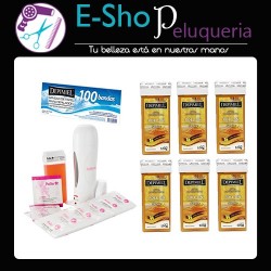 Kit Calentador De Cera + Cartuchos Depimiel + Bandas Depilacion