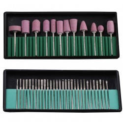 Set 42 Fresas Torno Driller Drill Manicura Meline Thuya Egeo
