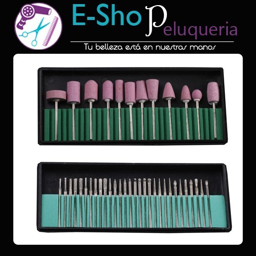 Kit 42 Fresas Torno Driller Drill Manicura Meline Thuya Egeo