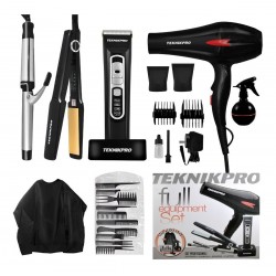 Set de Herramientas Profesionales Teknikpro + Kit Tijeras de Corte StyleCut
