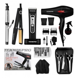 Set de Herramientas Profesionales Teknikpro + Kit Tijeras de Corte StyleCut