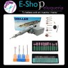 Torno de Mano Manicuria Driller Egeo Drill + Kit de 58 Fresas Incuye Manicuria Rusa