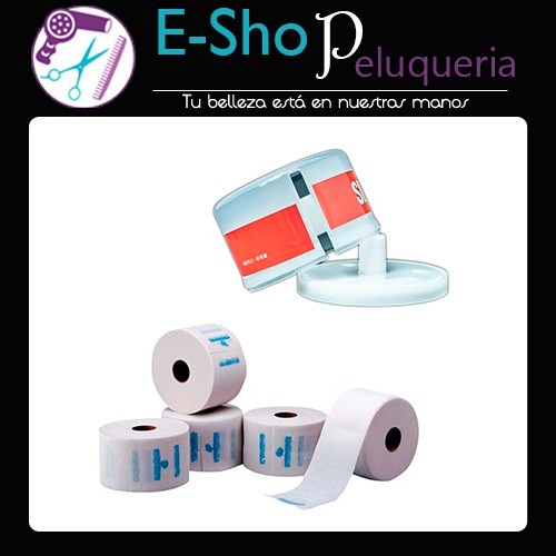 Kit 5 Rollos De Papel De Cuello Barber Eurostil + Porta Rollo