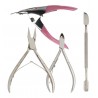 Set Torno Uñas Driller Egeo + Alicates + Instrumental Acero