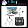 Kit Torno Uñas Driller Egeo + Alicates + Instrumental Acero