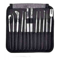 Instrumental 12 Piezas + Esterilizador Egeo + Caja de Acero Inoxidable