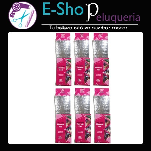 Kit 6 Paquetes de Tiras Termicas P/tintura, Reflejos, Claritos, Mechas, Bandas x 12U c/u