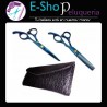 Set Tijeras Azul Peluquería 6 Pulg. Corte + Pulir + Estuche