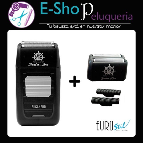 Afeitadora Eurostil Bucanero Shaver Profesional + Cabezal Kit