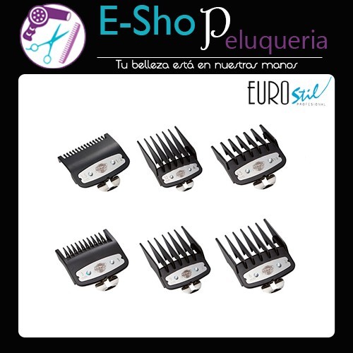 Kit Peines Alzas Premium Clip Metálico X 6 Unid Eurostil