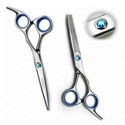 Kit Set Barberia Capa Tijeras Cepillo Navaja Peines Rociador