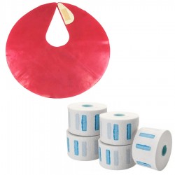 Cuello De Goma Para Corte Peluquería + Papel Para Cuello