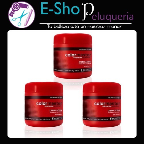 Crema Extra Acida X 270gr Colormaster - Fidelite Kit x 3 Unidades
