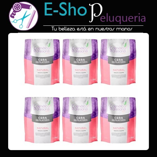 Cera Depilatoria Natural Kit x 6 Kg Cosmética Profesional