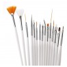 Set De 15 Pinceles Para Manicuria Uñas Deco Liners Dotting