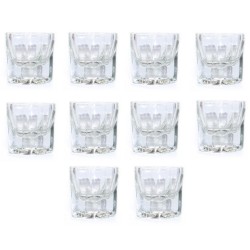 10 Vasos De Vidrio Dappen Vasito Uñas Gelificadas Esculpidas