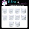 10 Vasos De Vidrio Dappen Vasito Uñas Gelificadas Esculpidas