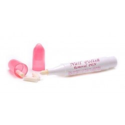 5 Lapiz Corrector De Esmalte Recargable 4 Puntas Uñas Nail