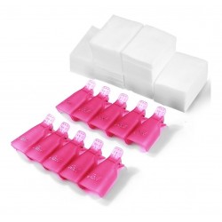 Wipes Paños Taollas + Broches Removedores Esmalte x 10 u