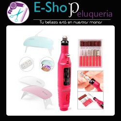 Torno de Mano Driller Drill + Cabina de Uñas Sun Mini