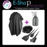 Kit Para Tintura Bowl + Pinceles + Capa + Rociador Peluqueria