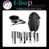 Kit Peluquería Capa+ 3 Pinceles P Tintura+bowl+ 10 Peines