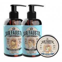 Shampoo para el Cabello + After Shave + Crema de Afeitar Sir Fausto