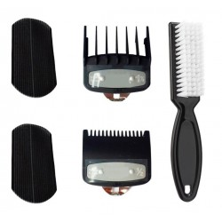 Quita Pelo Andis + Sujetadores + Peines 0.5 Y 1.5 Barberia