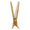 Kit Tijera De Corte + Pulir + Estuche Barbero Barberia