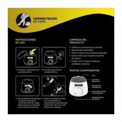 Calentador de Cera Depimiel x 800grs + 1kg Cera Depilatoria