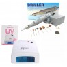 Kit Cabina Uv Uñas Teknikpro + Torno Driller Egeo