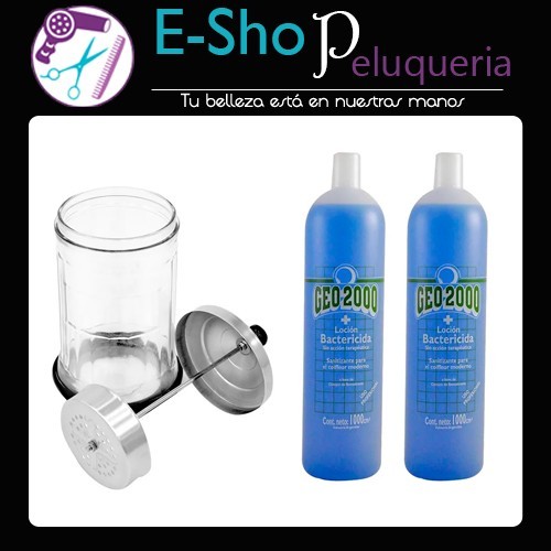Kit Jarra Desinfectante Vidrio+ 2 Loción Bactericida Sanitizante
