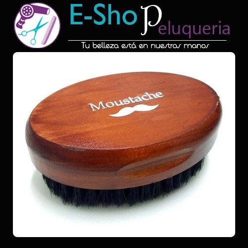 Cepillo Barbero Ovalado Moustache Profesional Peluquería
