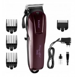 Maquina Kemei Cordless 2600 + Detailer + Shaver