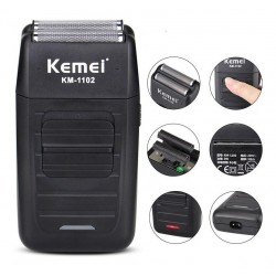 Maquina Kemei Cordless 2600 + Razuradora Kemei-1102 Shaver