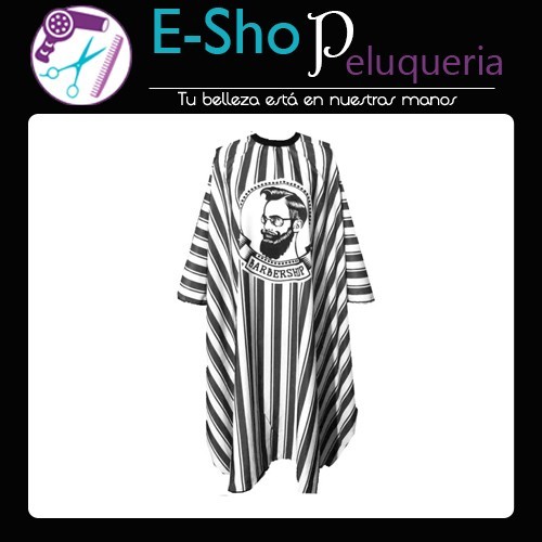 Capa de Corte Barber a Rayas