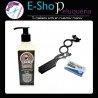Kit Navaja Doble Dedo Barbero + Hojas + Gel De Afeitar Shaving