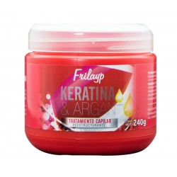 Baño de Crema Profesional Keratina Argan X 240grs Frilayp