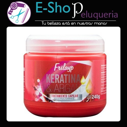 Baño de Crema Profesional Keratina Argan X 240grs Frilayp