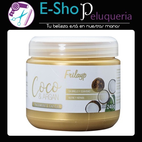 Baño de Crema Profesional Argan y Coco X 240grs Frilayp