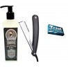 Kit Afeitado Shaving Gel De Afeitar 300 Ml + Navaja + Filos